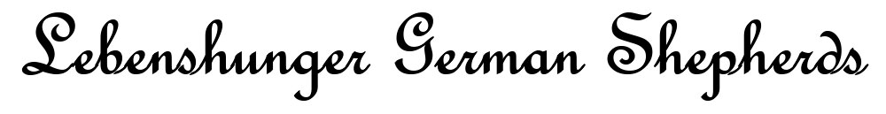 Lebenshunger German Shepherds Logo